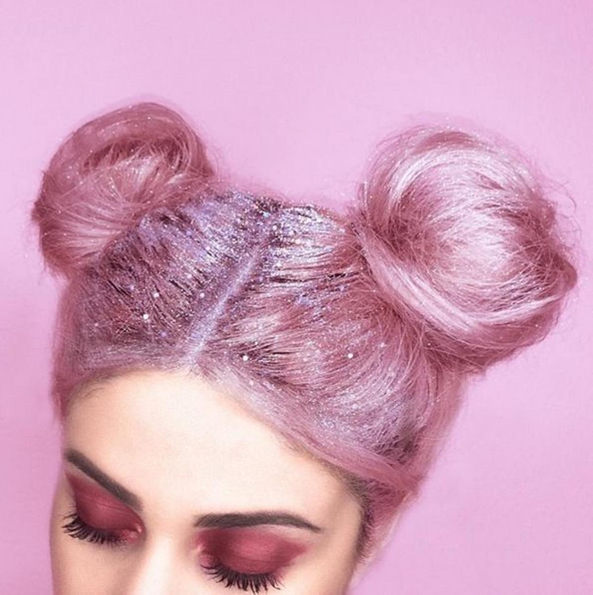 Tendencia en Instagram: peinados glitter