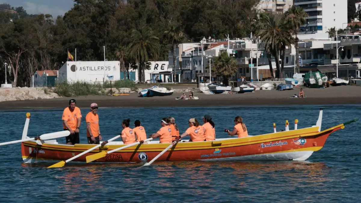 Gran jornada de barcas de jábega en Pedregalejo