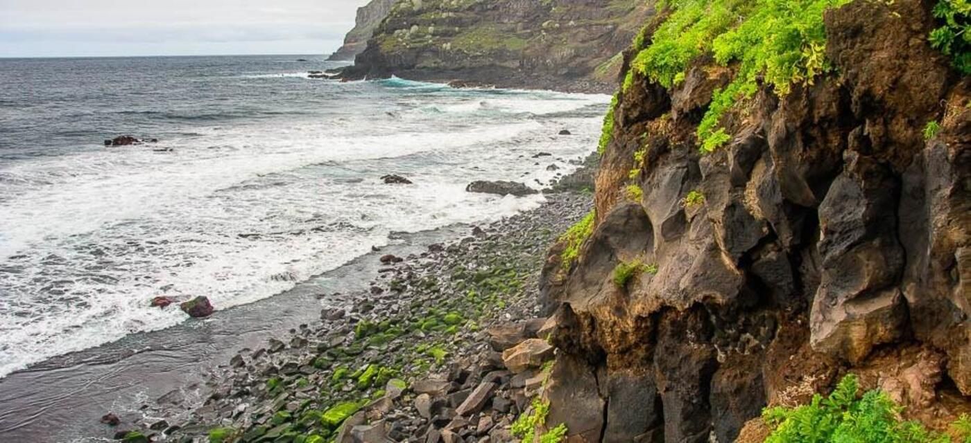 Playa del Ancón, en Los Realejos (Tenerife).