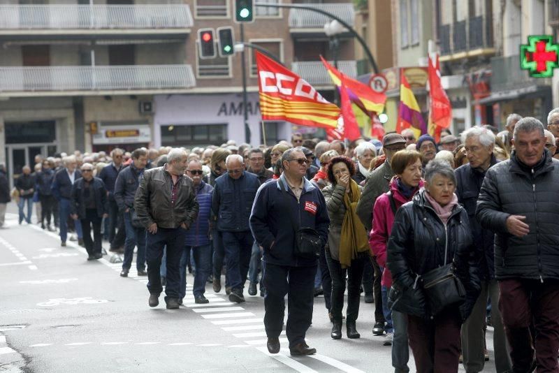 Protesta de jubilados en Zaragoza