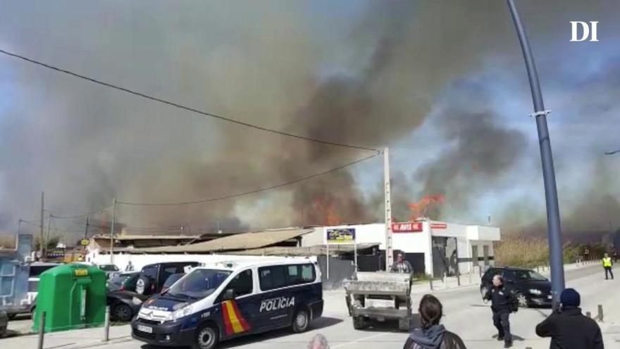 Incendio en ses Feixes