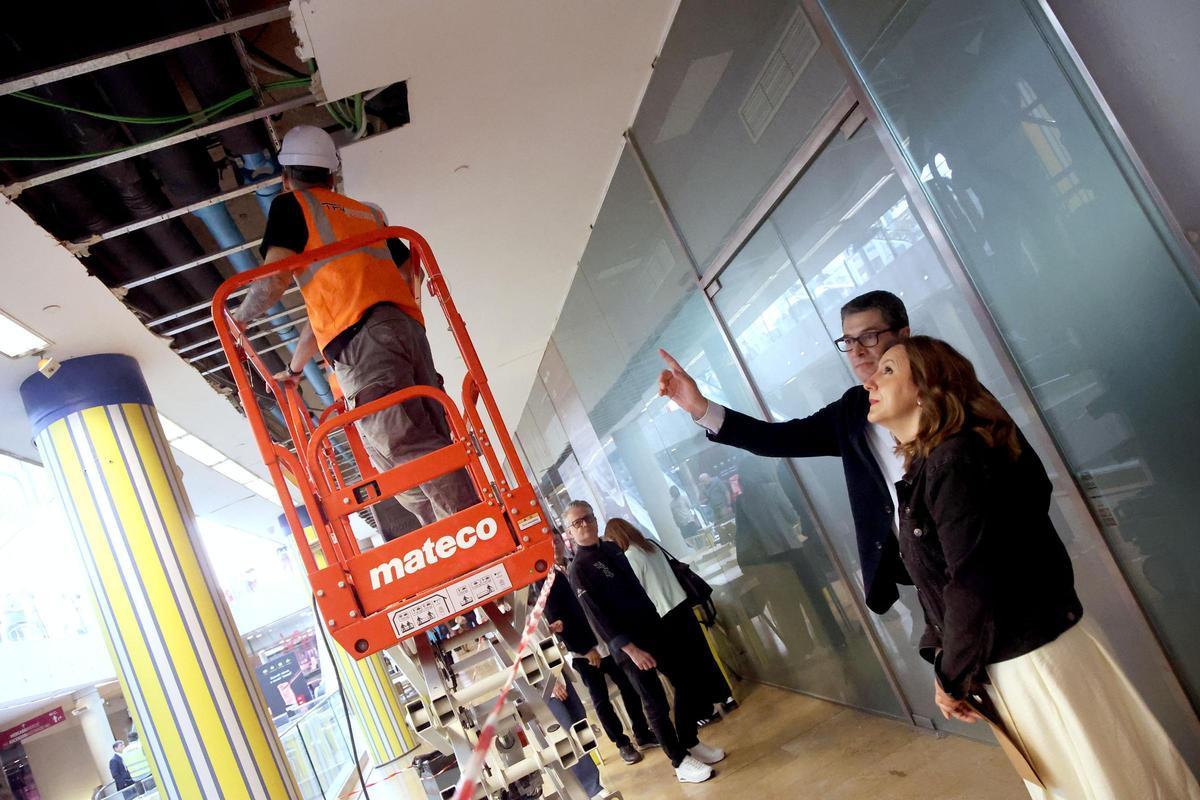 Aumsa está llevando a cabo las obras de mejora en el Mercado Colón