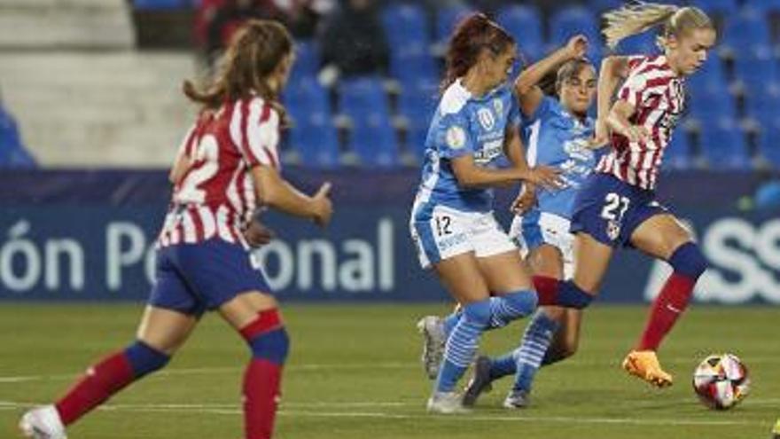 El Atlético despierta al Alhama del sueño de la Copa