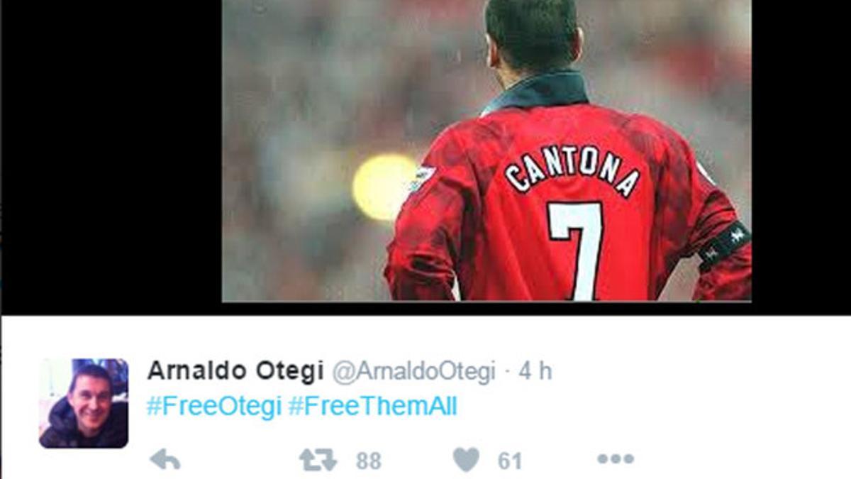 Otegi y la imagen de Cantona