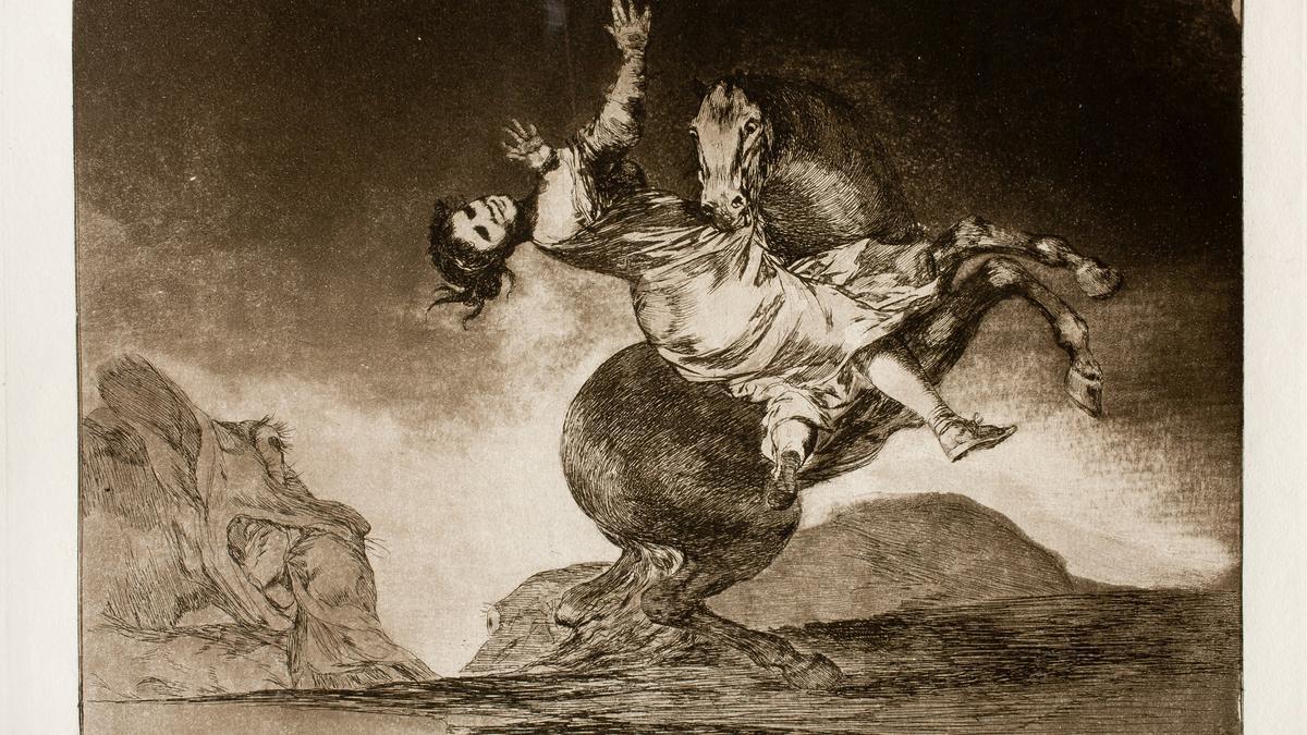 Grabado de Goya: &quot;Disparate&quot;