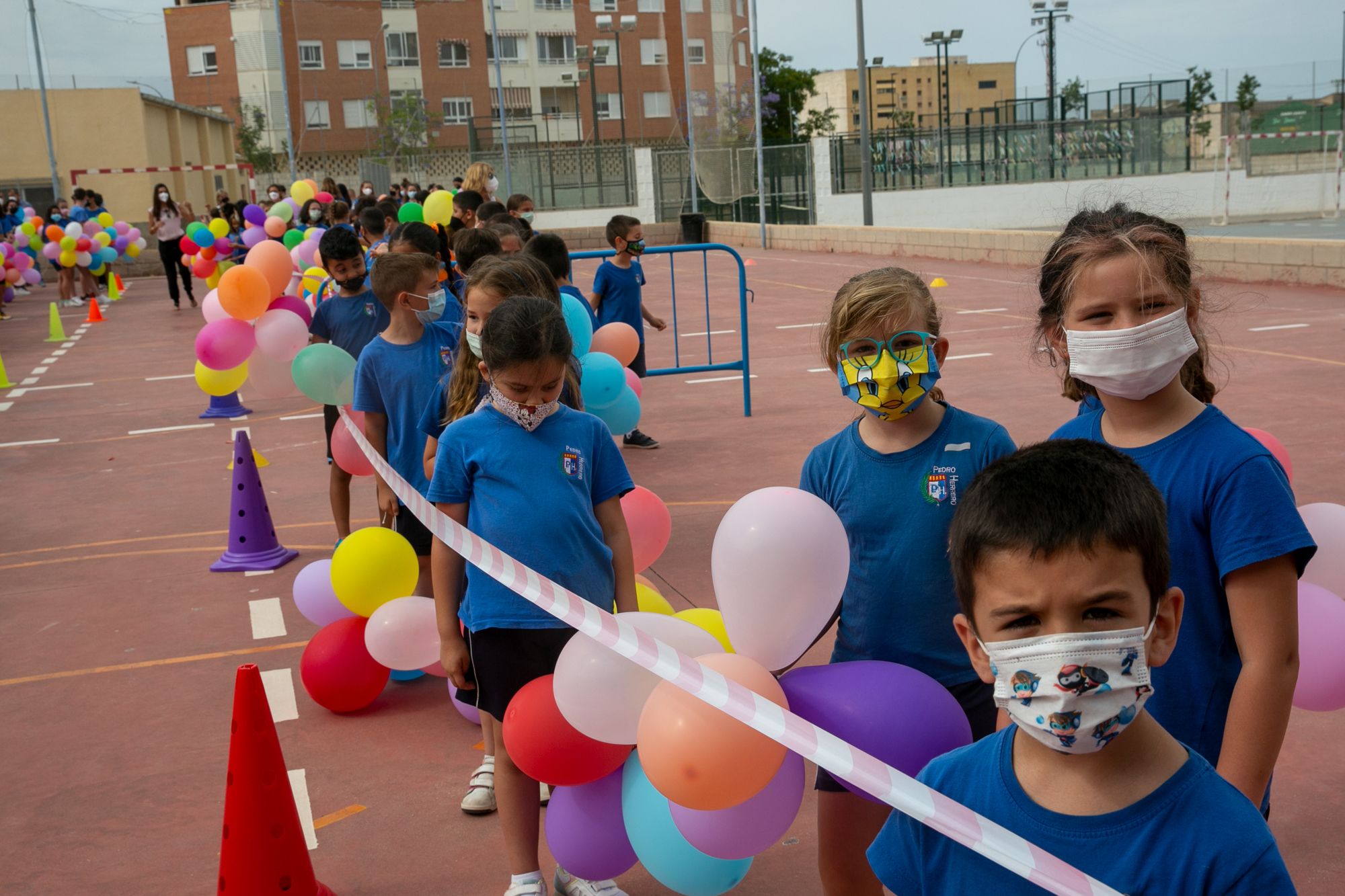 "Globotá" en el colegio Pedro Herrero en homenaje a las Hogueras.