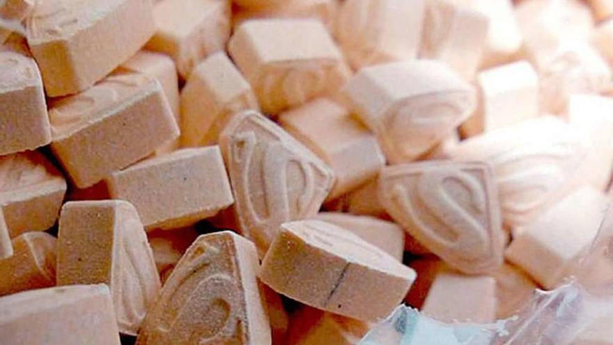 Varias pastillas de una droga sintética llamada Supermán.