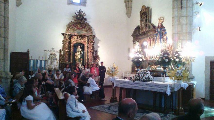 Celebración de la misa en honor a la Virgen de las Victorias