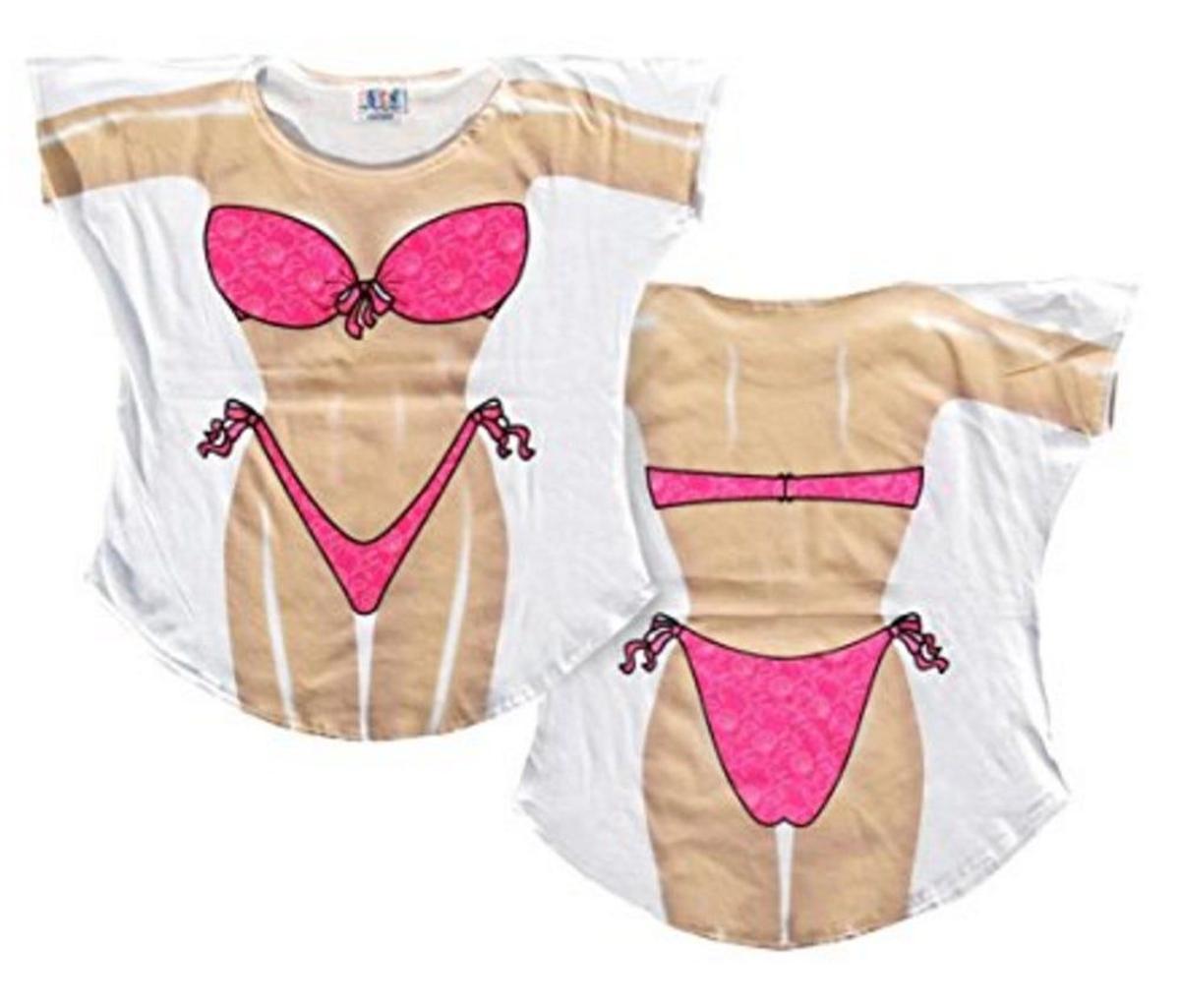 Camisetas amazon cuerpo en bikini