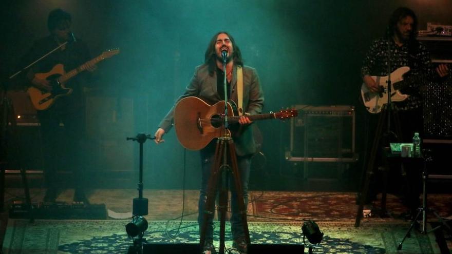 Andrés Suárez, en un concierto en Vigo.