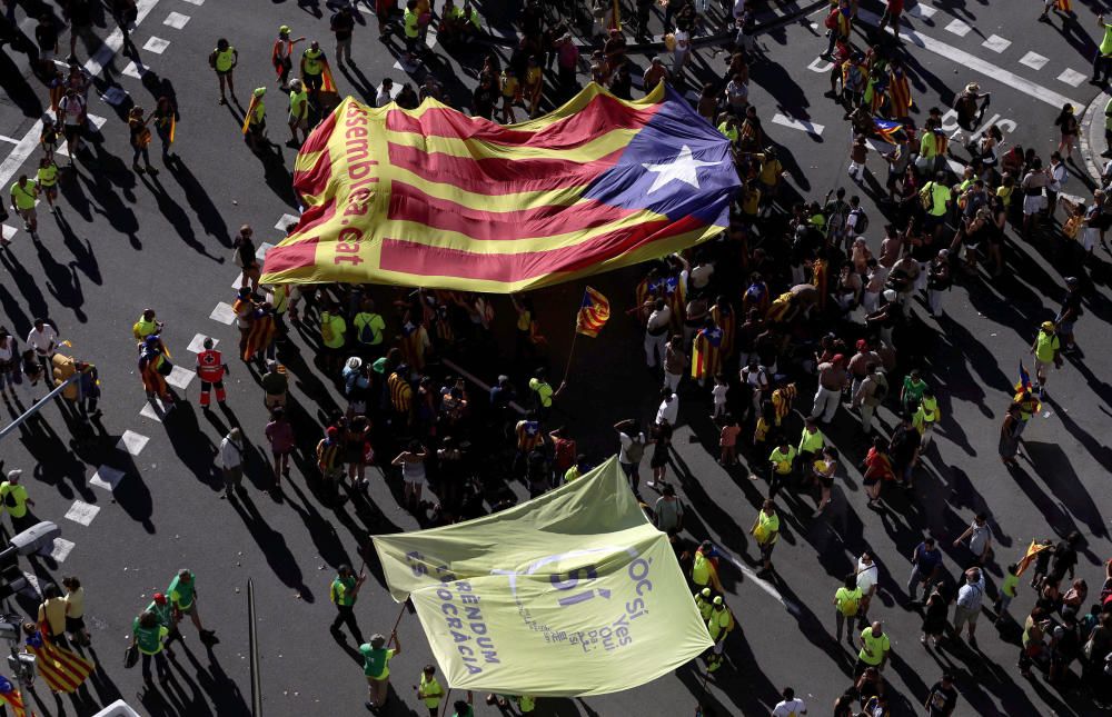 La manifestación de la Diada, en fotos