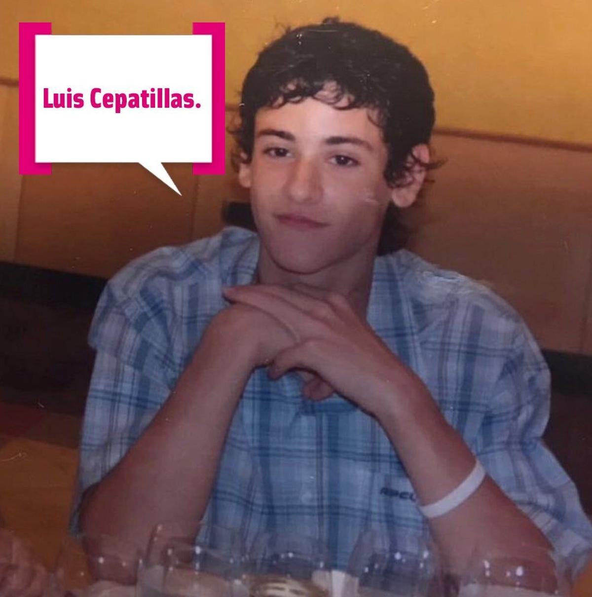 Luis Cepeda, adolescente y con pelazo