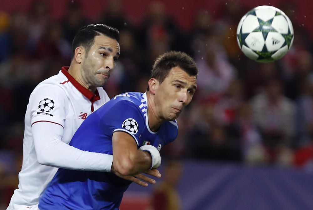 Imágenes del partido entre Sevilla y Juventus.