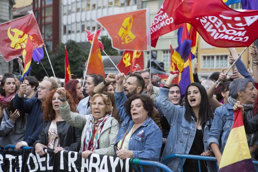 Las protestas en la plaza de La Escandalera