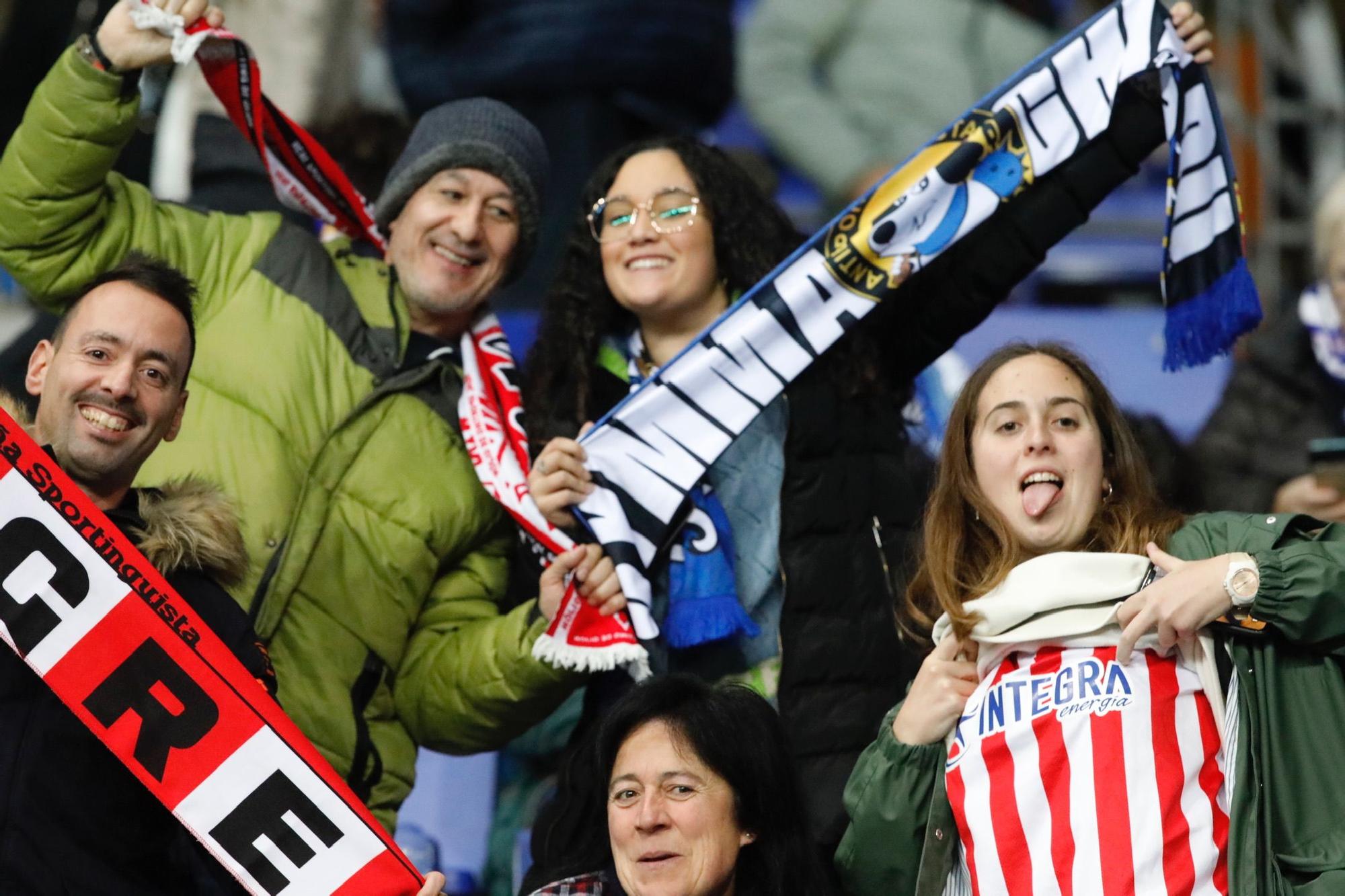 En imágenes: así se vivió el derbi en el Tartiere