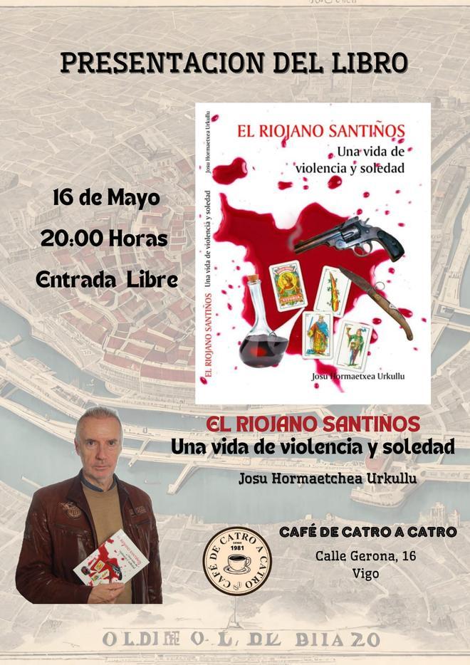 Cartel de la presentación del libro.