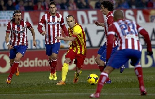 Imágenes del partido disputado entre el Atlético y el Barça.