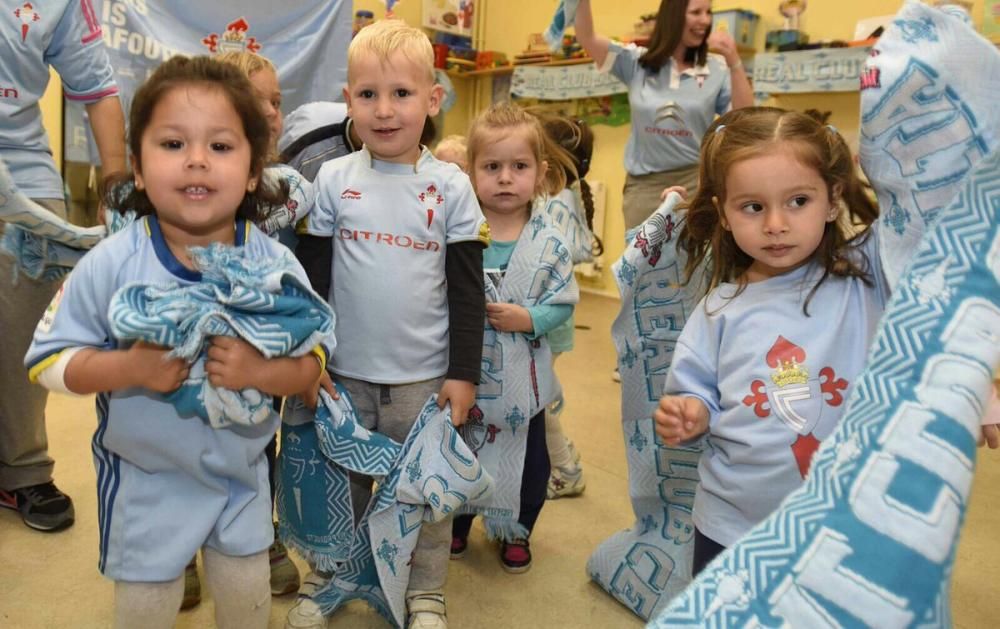 Los colegios de Vigo, con el Celta