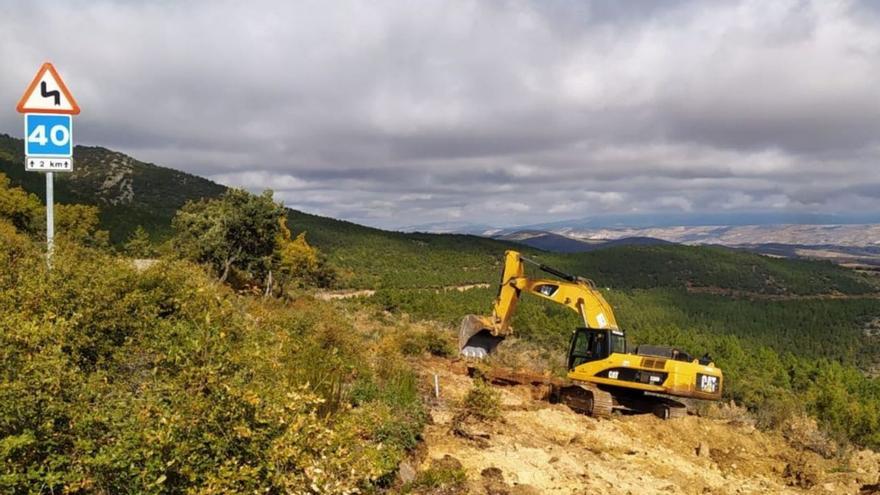 Las obras de mejora de la carretera ya han comenzado. | DPZ