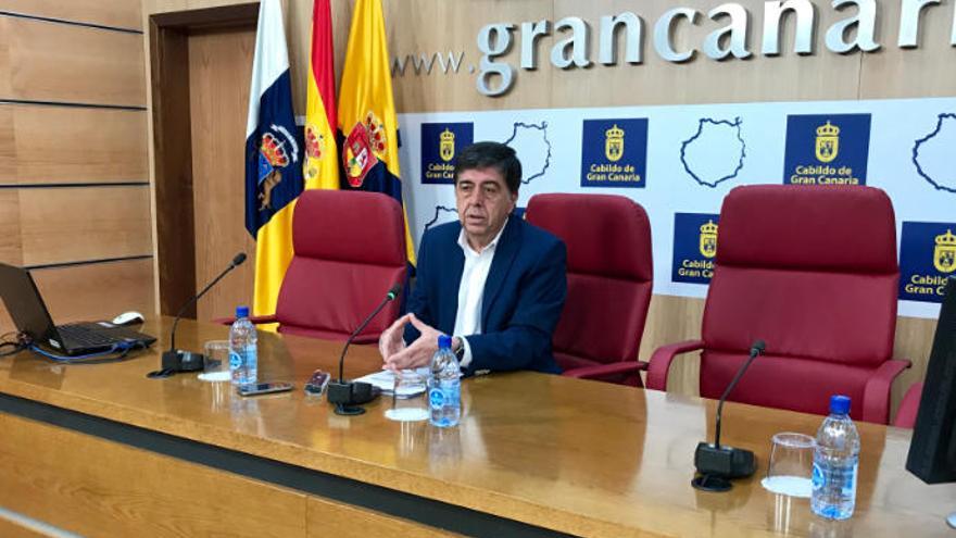 El consejero de Empleo y Transparencia del Cabildo de Gran Canaria, Gilberto Díaz