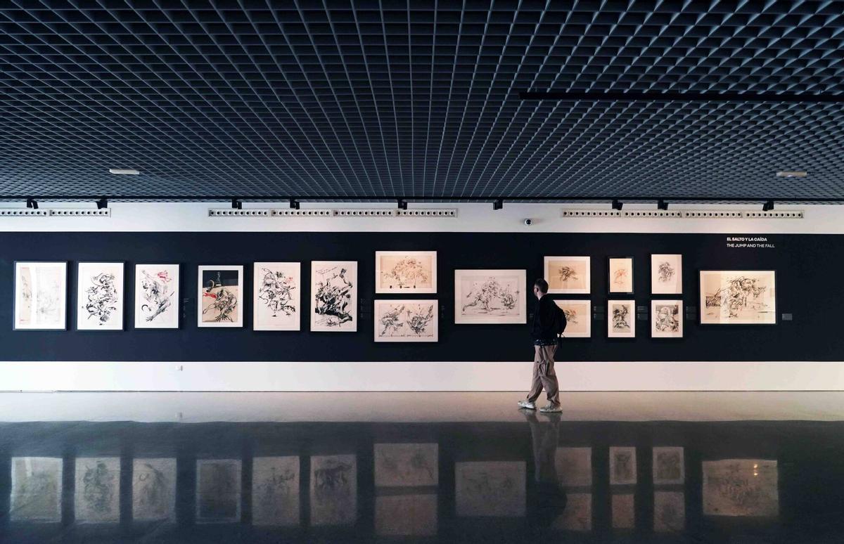 Presentación de la exposición 'Vladimir Velickovic. Huida, vértigo y caída' en el MEET Málaga
