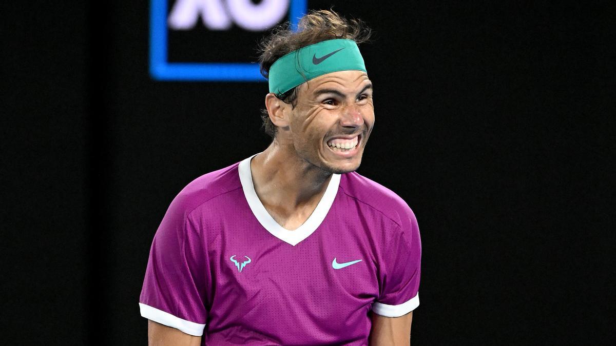 Rafael Nadal nach seinem Sieg im Halbfinale der Australian Open