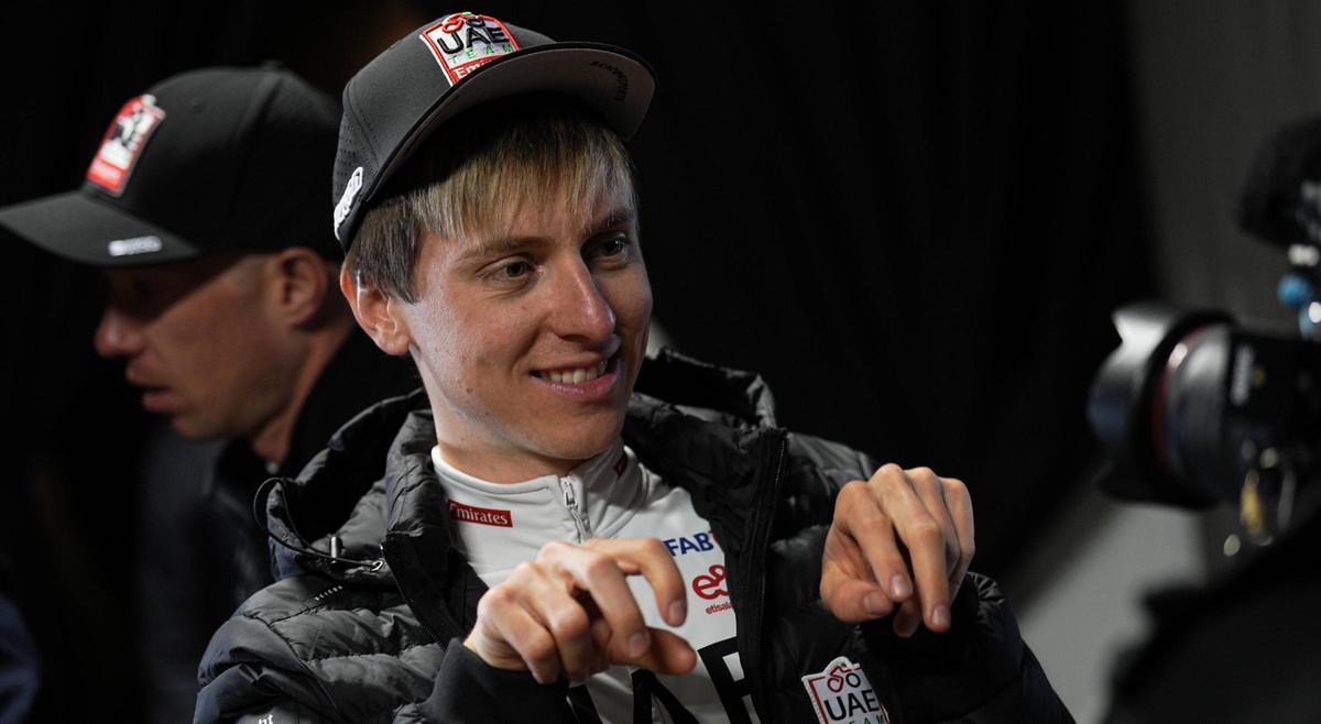 Pogacar, en la presentación del Giro