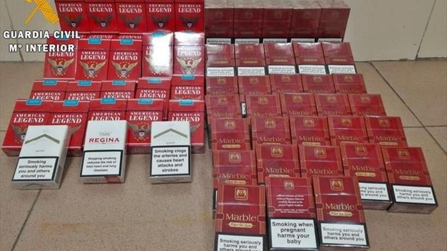 La Guardia Civil se incauta de 96 cajetillas de tabaco fruto del contrabando