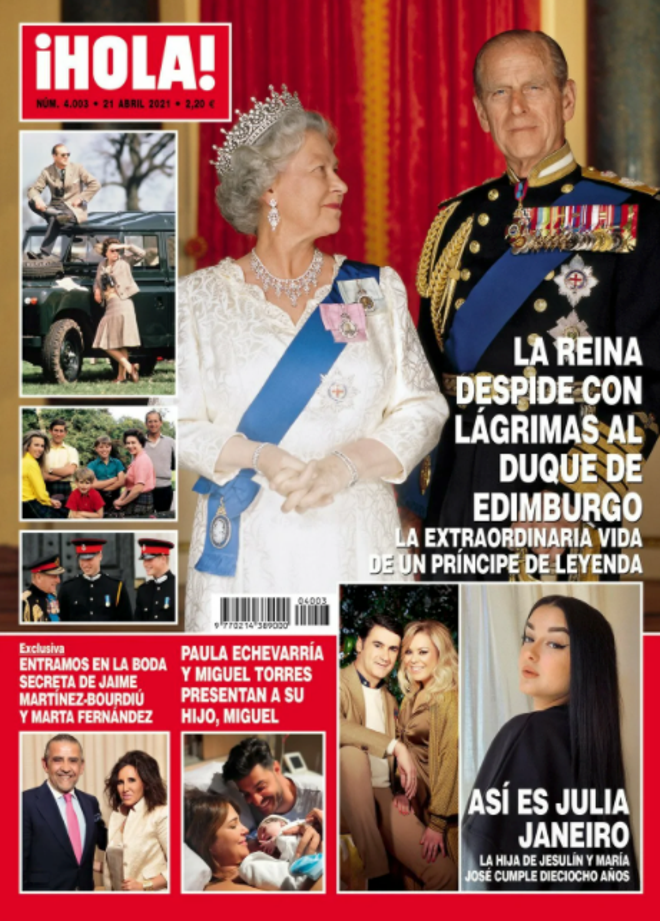 Portada de la revista HOLA del 14 de abril de 2021