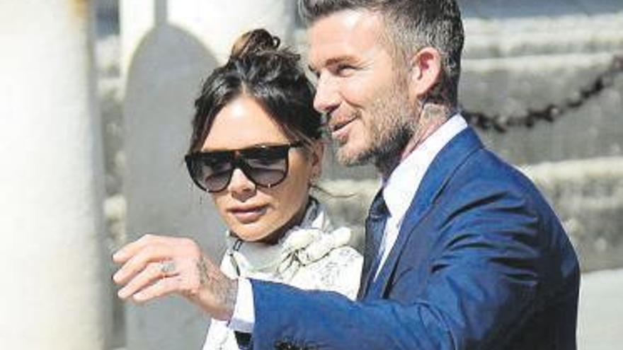 Victoria y David Beckham.