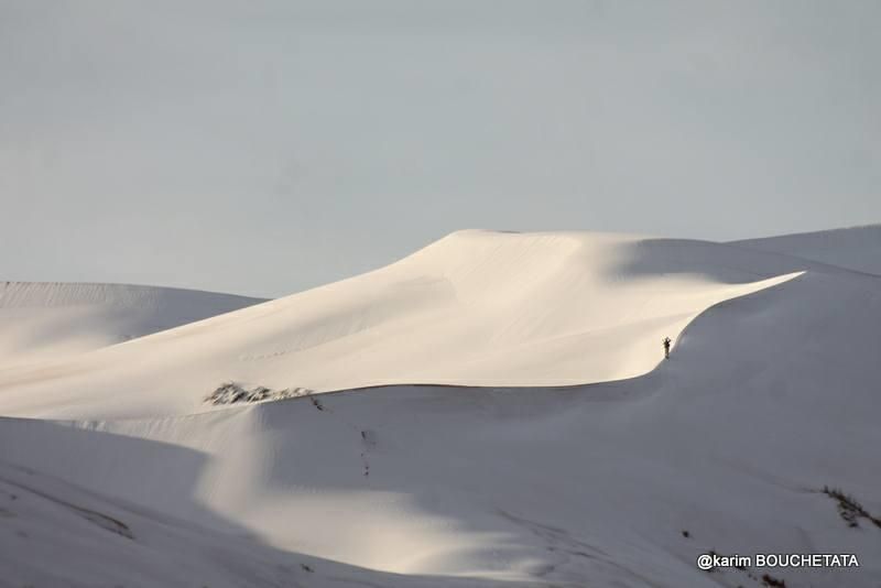 Nieve en el Sáhara