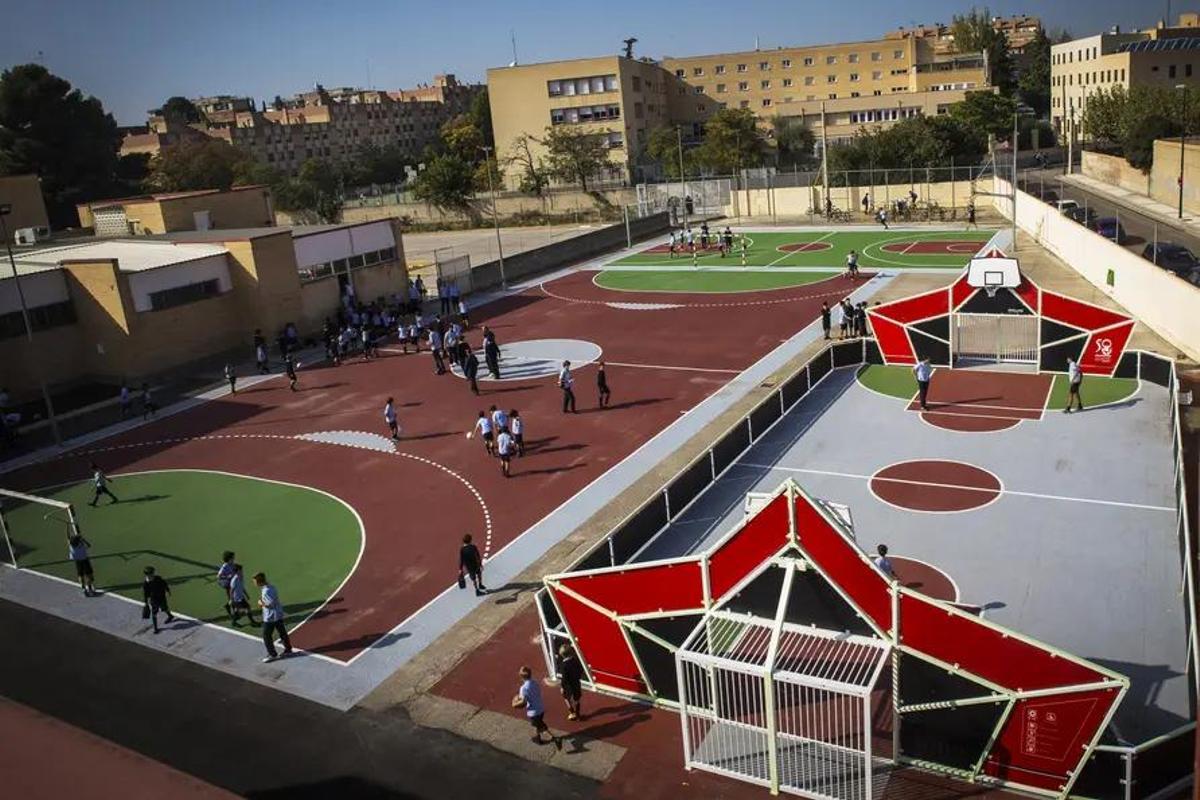 Panorámica de las instalaciones del colegio Montearagón de Zaragoza