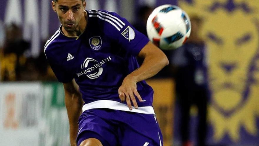 El central David Mateos durante su etapa en el Orlando City de la Major Soccer League.