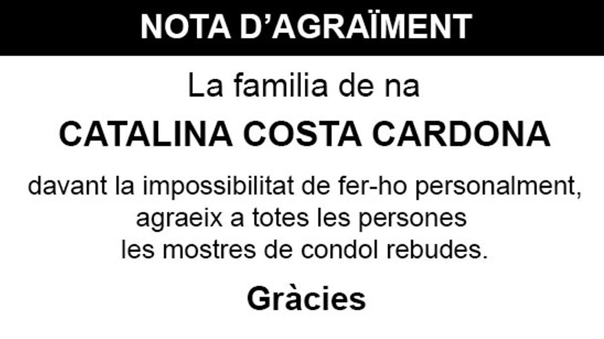 Nota Catalina Costa Cardona