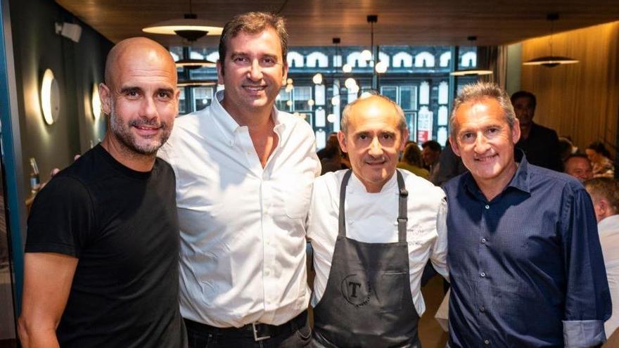 Paco Pérez obre a Manchester el Tast, amb Pep Guardiola i Txiki Begiristain de socis