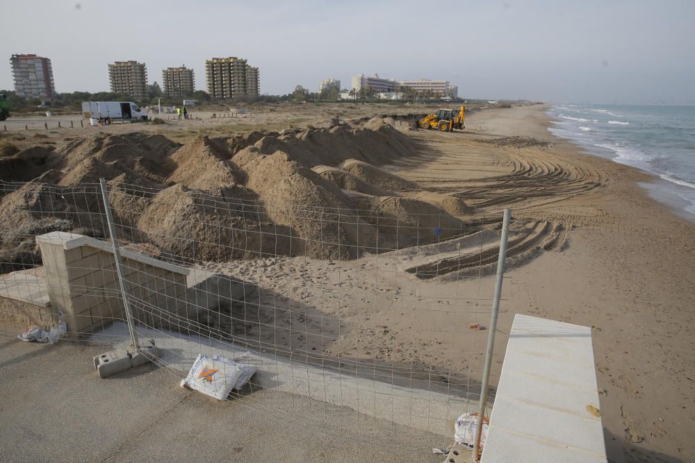 Obras en las playas del Saler y la Garrofera