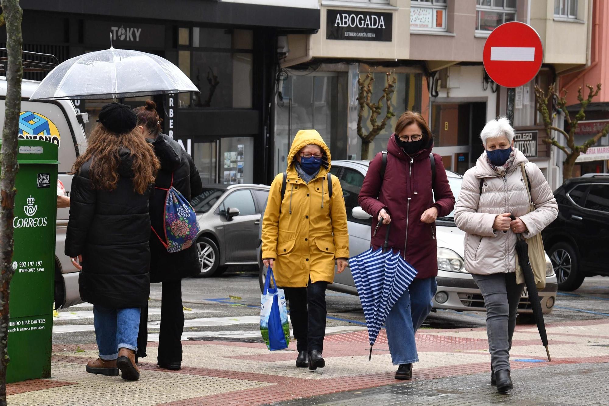 A Coruña inicia con lluvia la última semana de enero