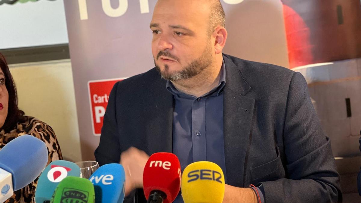 El portavoz local del PSOE, Manolo Torres, este martes