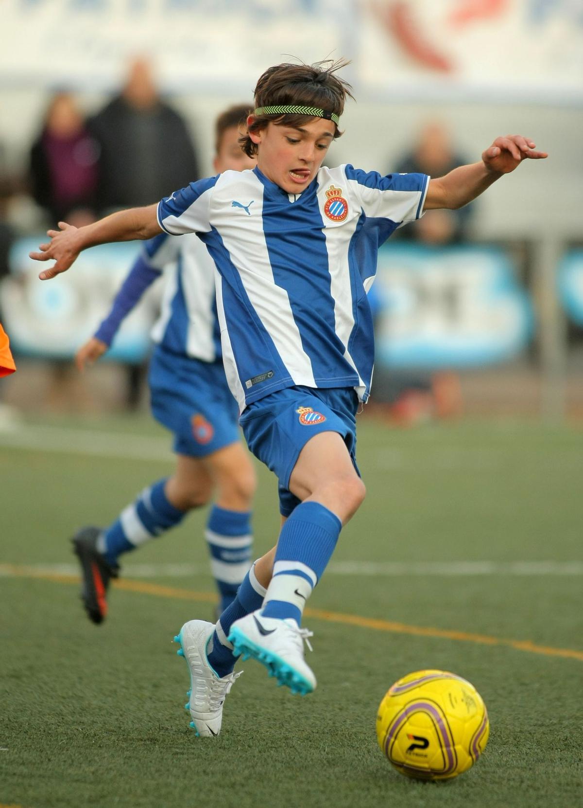 El lateral, a sus diez años, en el Espanyol.