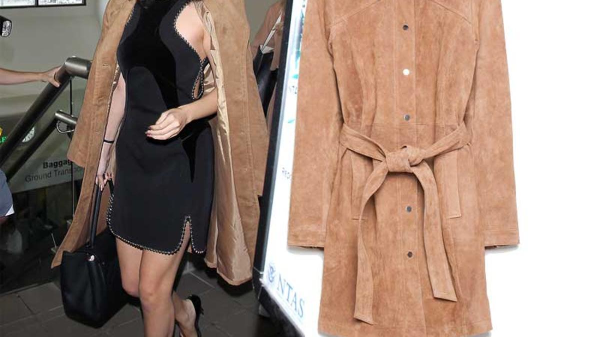 Copia el abrigo de ante de Selena Gómez en versión low cost
