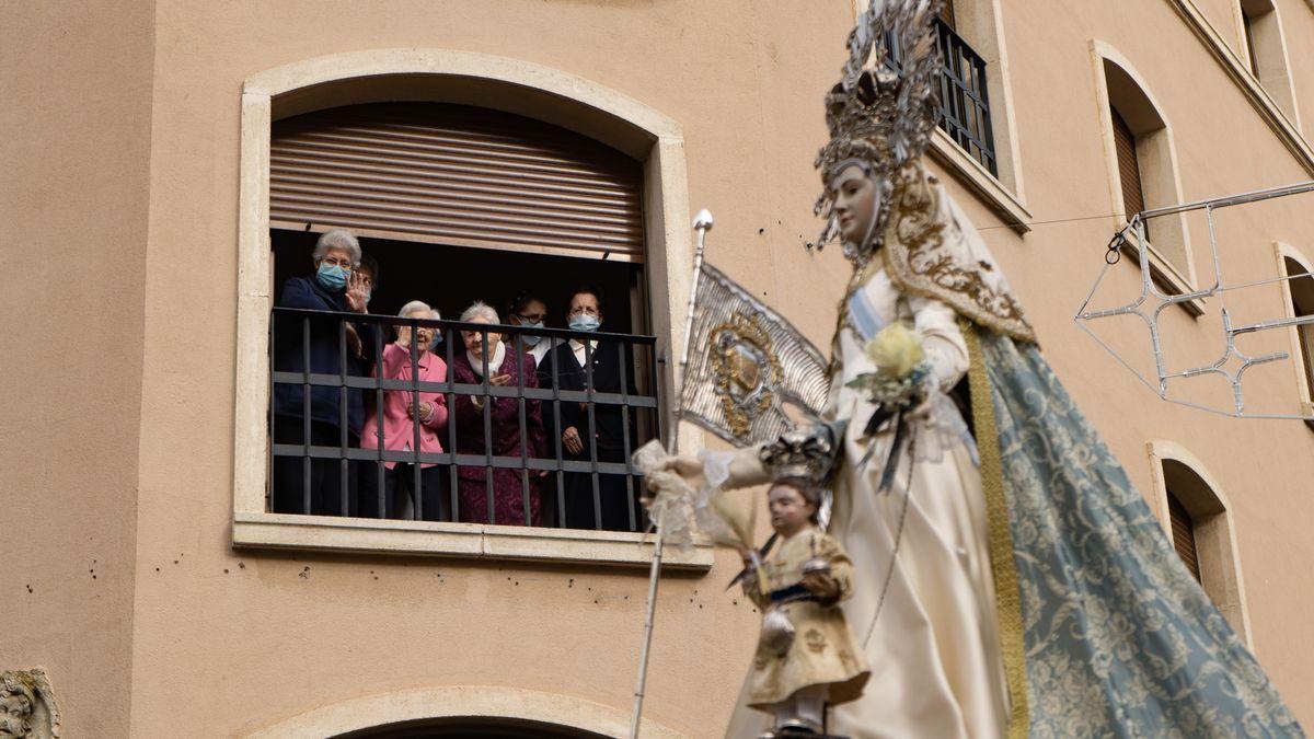 Imagen de la Virgen de la Concha por las calles de la ciudad