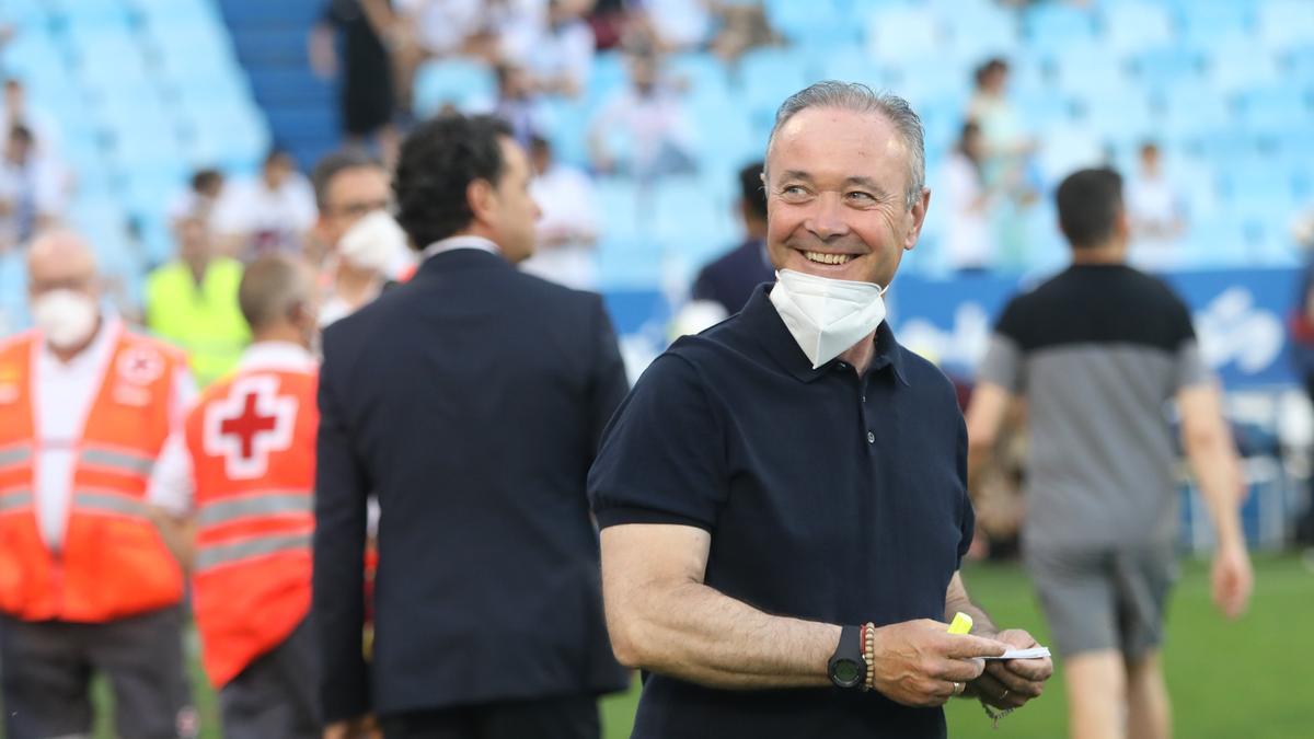 JIM, antes del partido frente al Lugo.