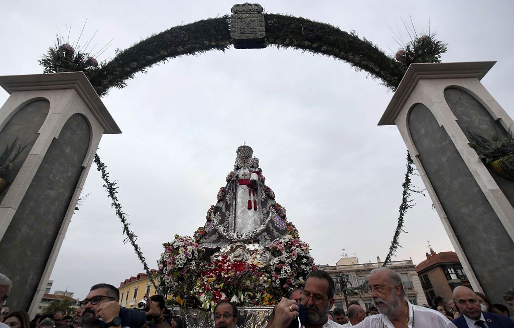 Bajada de la Virgen de la Fuensanta desde su Santuario hasta el templo catedralicio de Murcia