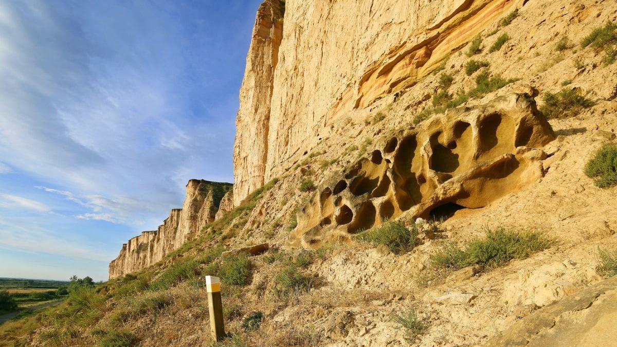 La erosión del Cinca sobre la plataforma de los Monegros.