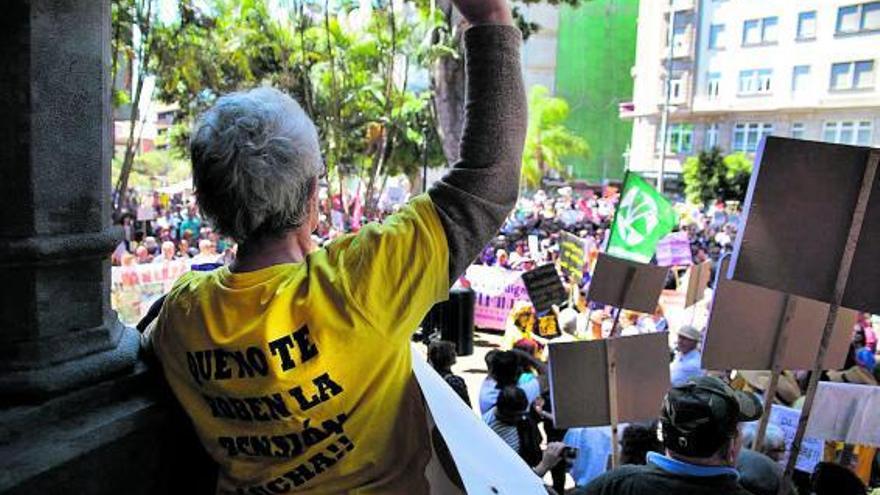 Manifestación por la subida de las pensiones en 2018. | | LP/DLP