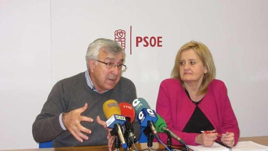 Los socialistas José Fernández Blanco y Mar Rominguera.