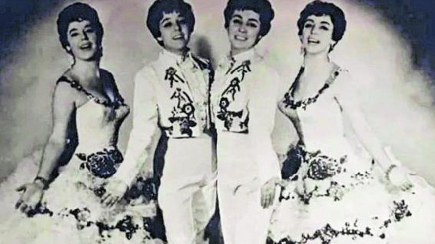 Las Hermanas Alcaide en su época como cuarteto.