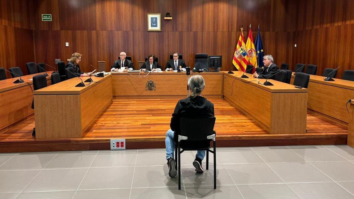 El acusado, F. G. V., en la vista celebrada este miércoles en la Audiencia Provincial de Zaragoza.