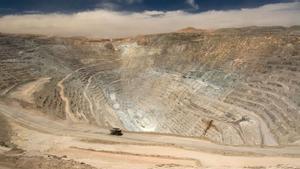 Mina a cielo abierto para extraer cobre