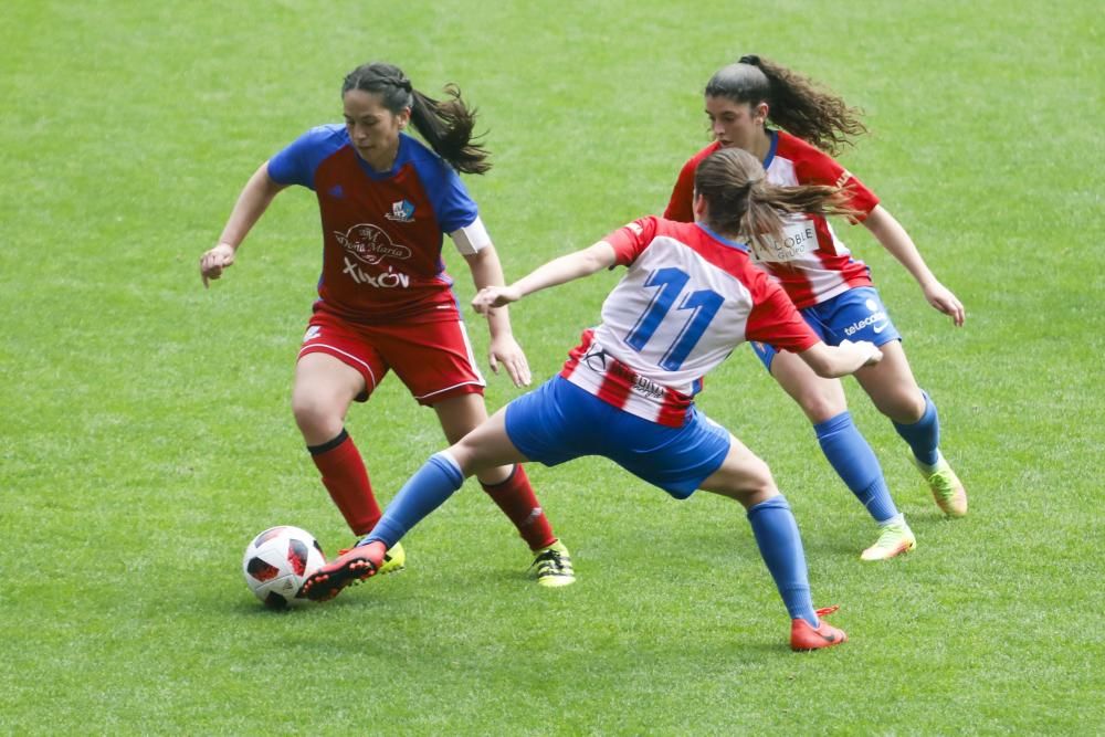 El derbi femenino de Gijón, en imágenes